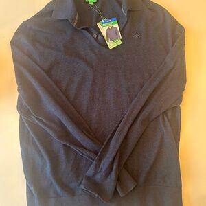 United Colors Of Benetton Men's Long-Sleeve Polo Sweater - Navy Blue